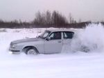 Волга 3110 с ДАК в снегу